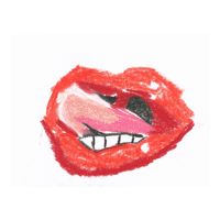 Gif animé bouche dents